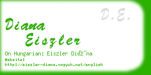 diana eiszler business card